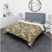 Designart 'Floral Background' Bohemian & Eclectic Bedding Set - Duvet Cover & Shams