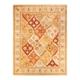 Overton Hand Knotted Wool Vintage Inspired Modern Contemporary Eclectic Ivory Area Rug - 9' 1" x 12' 1"