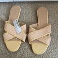 J. Crew Shoes | J Crew Women’s Size 8 Glitter Criss Cross Sandals | Color: Gold | Size: 8