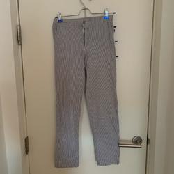 Brandy Melville Pants & Jumpsuits | Classic Blue/White Striped Pants | Color: Blue/White | Size: S