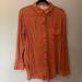 Free People Tops | Burnt Orange Free People Button-Down | Color: Orange | Size: M