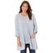 Plus Size Women's Cashmiracle™ Cardigan by Catherines in Heather Grey (Size 0X)