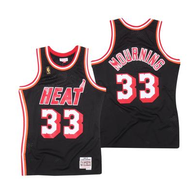 Miami Heat Alonzo Mourning Hardwood Classics Swingman-Trikot von Mitchell & Ness - Herren Image