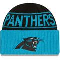 Men's New Era Black/Blue Carolina Panthers Reversible Cuffed Knit Hat