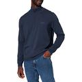 BOSS Mens Zitom W21 Zip-Neck Sweater in Organic Cotton with Curved Logo