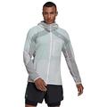 adidas Adizero Marathon Jacket, White/Grey (L)