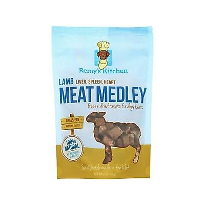 Remy's Kitchen Lamb Liver, Spleen, Heart Meat Medley Freeze-Dried Dog & Cat Treats, 3-oz bag