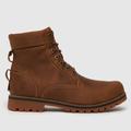 Timberland rugged 6 inch boots in brown