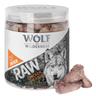 Wolf of Wilderness Dummy con passante - 70 g snack Premium Wolf of Wilderness - RAW Cuori di pollo