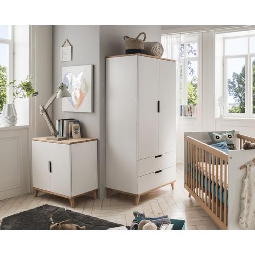 INFANSKIDS »Infanscolor« Kinderzimmer Kleiderschrank weiß weiß / 2-Türig