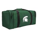 Green Michigan State Spartans Gear Pack Square Duffel Bag