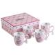 London Boutique K414 Tassen, Geschenk set-set von 4, Rose Pink