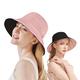 OZ SMART Reversible Sun Hat for Women, Silky Bucket Summer Hats Certified UPF 50+ UV Protection for Hiking, Garden…, Pink/Black, One Size