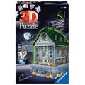 Ravensburger 3D Puzzle Gruselhaus bei Nacht 11254-216 Teile - für Halloween Fans ab 8 Jahren: Erlebe Puzzeln in der 3. Dimension