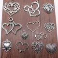 10 pcs / lot breloques coeur bijoux à bricoler soi-même résultats pour la fabrication de bijoux