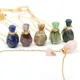 Petit collier de bouteille de parfum exquis pour femme bijoux en cristal naturel lapis rose