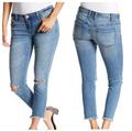 Free People Jeans | Free People Skinny Low Rise Destroyed Jeans 26 | Color: Blue | Size: 26