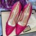 Gucci Shoes | Gucci Nappa Charlotte Bright Fuxia Size 37 Brand New In Box With Tags And 2 Bags | Color: Pink | Size: 7