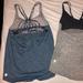 Lululemon Athletica Tops | Lululemon 2 In 1 Tank Top With Bra, Open Back | Color: Blue | Size: 4