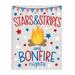 Stupell Industries 58_Stars Stripes & Bonfire Phrase Nights Americana Pride Stretched Canvas Wall Art By Taylor Shannon Designs Canvas | Wayfair