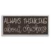 Stupell Industries 4_Always Thinking About Chickens Phrase Minimal Farm Typography Stretched Canvas Wall Art By Stephanie Dicks Canvas | Wayfair