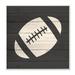 Stupell Industries Football Shape Sports Planked Country Pattern Wall Plaque Art By Kim Allen Canvas, Wood in Gray | 12 H x 12 W x 0.5 D in | Wayfair