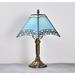 Canora Grey Table Lamp, Tiffany Style Stained Glass Lamp, Reading Light In 15" Tall | 14.57 H x 7.49 W x 7.49 D in | Wayfair