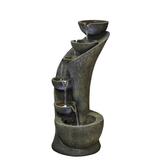 Millwood Pines Magby Resin Fountain w/ Light | 23.5 H x 11.5 W x 11.5 D in | Wayfair A7425AA6B75D44328C47C2E6B0A3AAE1