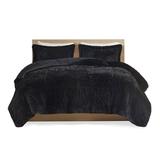 Willa Arlo™ Interiors Windall Shaggy Faux Fur Comforter Mini Set Polyester/Polyfill in Black | King/Cal. King Comforter + 2 King Shams | Wayfair