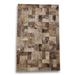 Brown/White 59 x 0.1 in Area Rug - Corrigan Studio® Melani Geometric Handmade Cowhide Wool Brown/Beige Area Rug Wool | 59 W x 0.1 D in | Wayfair