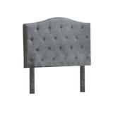 Red Barrel Studio® Panel Headboard Upholstered/Polyester in Gray | 42.25 H x 63.5 W x 3.75 D in | Wayfair E3730F237F9A475A918CDD3E3071C033