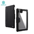 pour Xiaomi Mi Pad 5 Coque Nillkin Housse de protection de glissière d'appareil-photo cuir PU Bumper