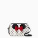 Kate Spade Bags | Kate Spade X Disney Minnie Mouse Bow Polka Dot Camera Crossbody Bag White Nwt | Color: Black/White | Size: Os