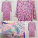 Lilly Pulitzer Dresses | Lilly Pulitzer 100% Pima Cotton Beacon Tunic Dress Womens Xs Pink Floral | Color: Blue/Pink | Size: Xs