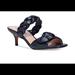 Coach Shoes | Nib Coach Women’s Mollie Kitten Heel Slide Sandals | Color: Black | Size: 7