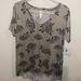 Lularoe Tops | Lularoe Christy V Neck Top Size Large | Color: Cream | Size: L