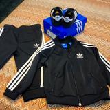 Adidas Matching Sets | Mini Size Addidas Track Suit W/Shoes | Color: Black/White | Size: 12-18mb