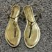 Tory Burch Shoes | Gold Tory Burch Sandal | Color: Gold | Size: 9