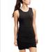 Athleta Dresses | Hp! Athleta Black Dress With Asymmetrical Hem, Ruched Sides And Built-In Bra | Color: Black | Size: S