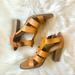 American Eagle Outfitters Shoes | America Eagle Outfitters Block Heel | Color: Tan | Size: 7