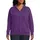 Hanes Womens Long Sleeve Hoodie Plus, 3x , Purple