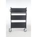Master Grade 3 Shelf Utility Cart Metal in Black | 34 H x 17.5 W x 35 D in | Wayfair BC-2000H