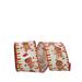 The Holiday Aisle® Ribbon, Polyester in Brown/White | 2.5 H x 4 W x 4 D in | Wayfair 6E57046BB9FA479985C8A28988D1B5D3