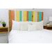 Gracie Oaks Davel Solid Wood Panel Headboard Hanger Wood in Orange/Green/White | 36 H x 2 D in | Wayfair 63FC937529044CF692583B35320FFBAA