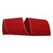 The Holiday Aisle® Solid Ribbon Fabric in Red | 4 H x 4 W x 4 D in | Wayfair B048F5EA8FD144D092A81C5F9099BDE2