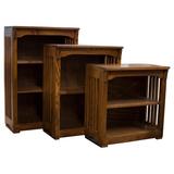 Joss & Main Bali 30" W Solid Wood Standard Bookcase Wood in Brown | (1 Shelf) 24" H x 24" W x 13" D | Wayfair 724E830574FB415A9C635B7DB1B2EE12