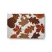 White 36 x 24 x 0.13 in Area Rug - East Urban Home Fall Leaves Fall Design Chenille Area Rug CRF891BR8 Chenille | 36 H x 24 W x 0.13 D in | Wayfair