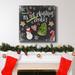 The Holiday Aisle® Baking Spirits Bright II-Premium Gallery Wrapped Canvas - Ready To Hang Metal in Black/Blue/Green | 40 H x 40 W in | Wayfair