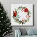 The Holiday Aisle® Winter Visitor Collection C-Premium Gallery Wrapped Canvas - Ready To Hang Canvas, in Black/Blue/Green | 16 H x 16 W in | Wayfair