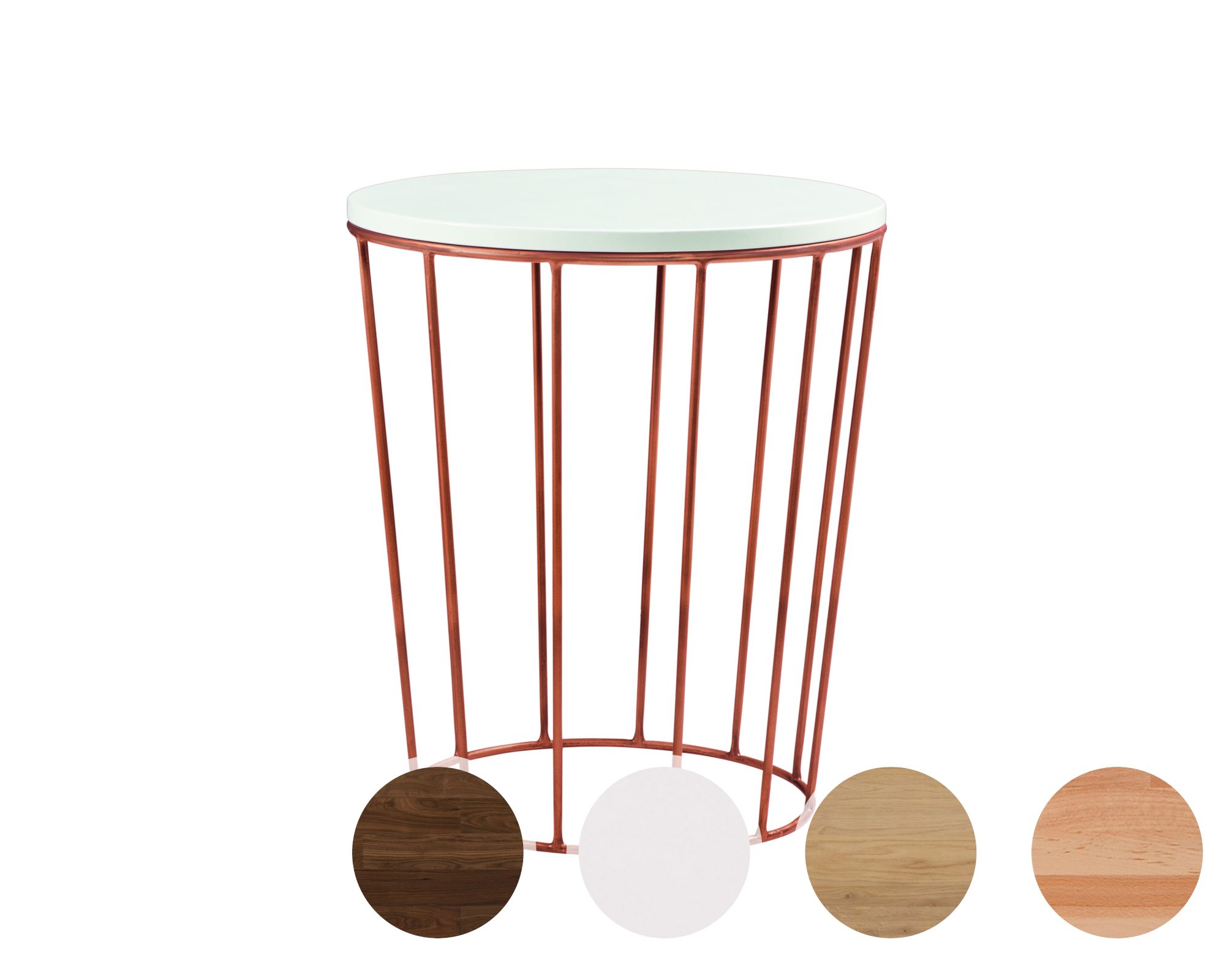 Hasena Nachttisch Lina Copper / Buche weiss deckend, lackiert